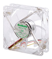 Кулеры и системы охлаждения - Exegate 8025M12B/Green LED