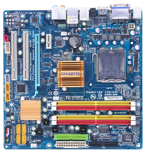 Материнские платы - Gigabyte GA-EG41MF-S2H (rev. 1.0)