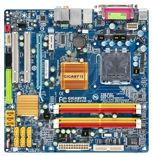 Материнские платы - Gigabyte GA-EQ45M-S2 (rev. 2.0)