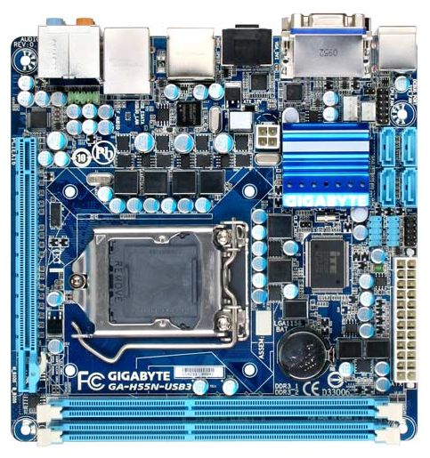 Материнские платы - Gigabyte GA-H55N-USB3 (rev. 1.0)