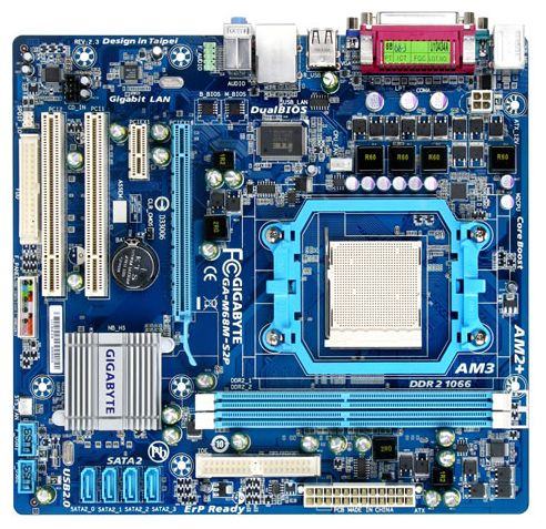 Материнские платы - Gigabyte GA-M68M-S2P (rev. 2.3)