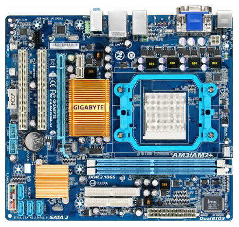 Материнские платы - Gigabyte GA-MA74GM-S2 (rev. 4.0)