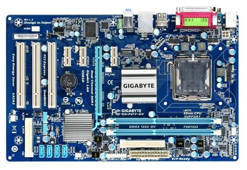Материнские платы - Gigabyte GA-P41T-D3 (rev. 1.3)