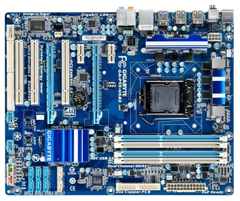 Материнские платы - Gigabyte GA-P55-USB3 (rev. 1.0)