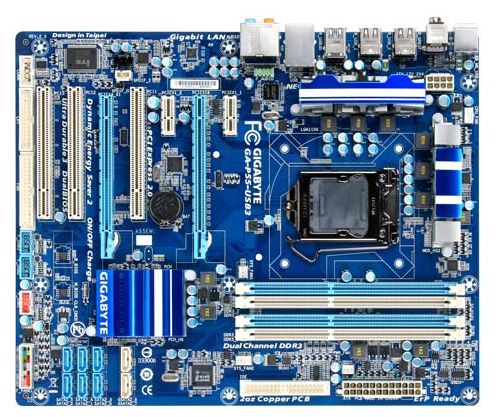 Материнские платы - Gigabyte GA-P55-USB3 (rev. 2.0)